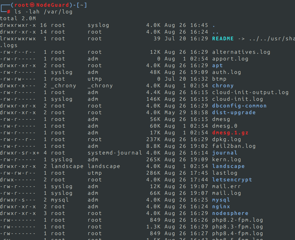 Linux commands for system administrators shown in a Linux terminal